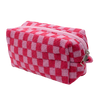 Checkered Zipper Pouch
