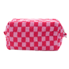 Checkered Zipper Pouch