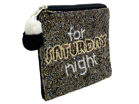 For Saturday Night Beaded Coin Purse