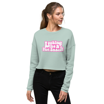 Looking Like A Hot Snack Fleece Cropped Sweatshirt