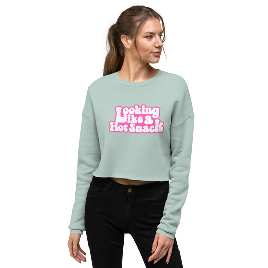 Looking Like A Hot Snack Fleece Cropped Sweatshirt