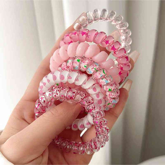 6-Piece Resin Telephone Line Hair Bands
