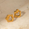 Lips 18K Gold-Plated Stud Earrings