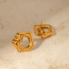 Lips 18K Gold-Plated Stud Earrings